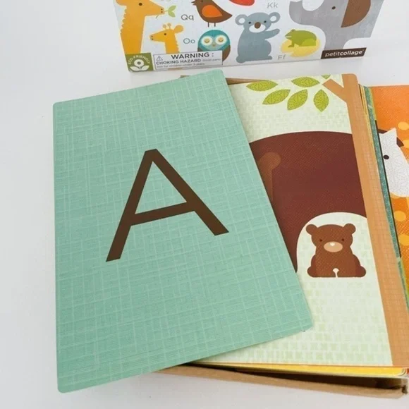 Petit Collage Alphabet A-Z Animals Cards - Picture 5 of 14